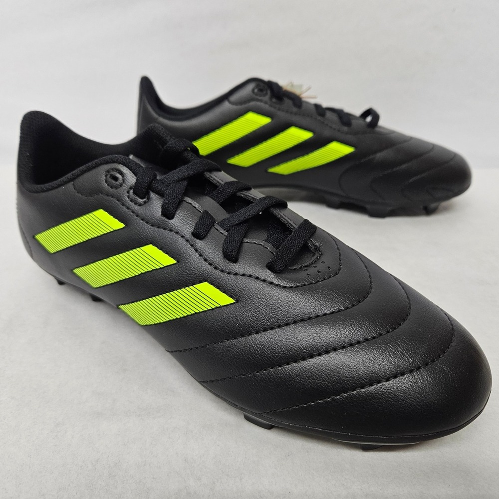Adidas Goletto VIII 8 FG Soccer Cleats ID6101 Black Lucid Lemon Kids' Size 6